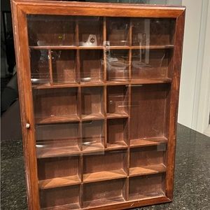 Vintage curio shadow box